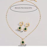 Conjunto de Joyería Esmeralda Reina