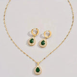 Conjunto de Joyería Esmeralda Reina