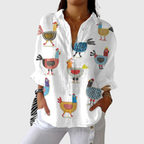Blusa ligera y colorida con estampado