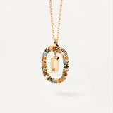 Collar Elegante con Piedras Multicolor