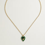 Collar Matilde Corazón de Esmeralda