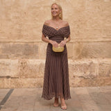 Sienna | Vestido fluido geométrico