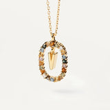 Collar Elegante con Piedras Multicolor