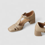 Scarlett – Sandalias T-Strap de Tacón