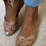 Sandalias Trenzadas Serafina | Acabado Natural