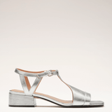 Sandalias Plateadas Serena | Tiras Cruzadas