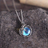 Collar María con piedra de luna