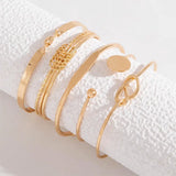 Conjunto de pulseras Knotted Elegante