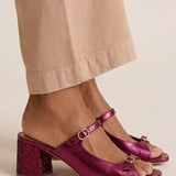 Sandalias Elegantes Valentina | Acabado Dorado