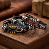 Pulsera de Cuero con Guitarra
