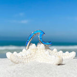 Anillo Sea Wave en ópalo y plata