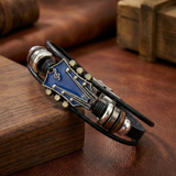 Pulsera de Cuero con Guitarra