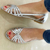Sandalias Doradas Eleonora | Trenzado Artesanal