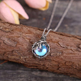 Collar María con piedra de luna
