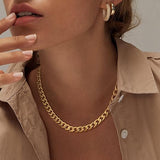 Collar Cubano Chunky | Oro