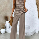 Ovelynra™ | Conjunto de Top Sin Mangas y Pantalones de Pierna Ancha