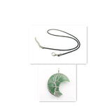 Collar con colgante Árbol de la Vida en cristal lunar Accesorios