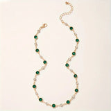 Collar Colgante Verde Divino