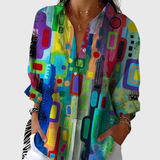 Blusa ligera y colorida con estampado