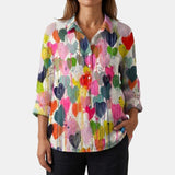 Thalia™ | Blusa Fantasía en Lino Sin Tiempo