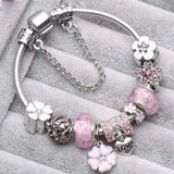 Pulseras vintage en plata rosa
