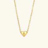 Collar de Oro con Inicial de Corazón
