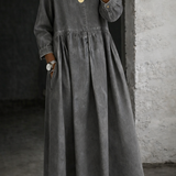 Clara | Vestido vaquero con cuello Peter Pan