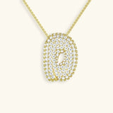Collar de Diamantes con Inicial en Burbuja