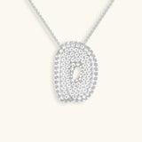 Collar de Diamantes con Inicial en Burbuja
