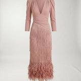 Vestido Flecos
