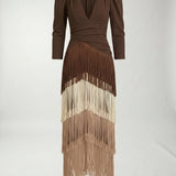 Vestido Flecos