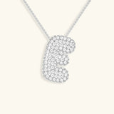 Collar de Diamantes con Inicial en Burbuja