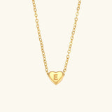 Collar de Oro con Inicial de Corazón