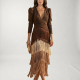 Vestido Flecos