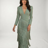 Vestido Flecos