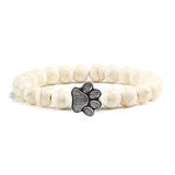 Pulsera con cuentas en forma de pata – Diseño en piedra natural