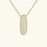Collar de Diamantes con Inicial en Burbuja