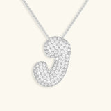 Collar de Diamantes con Inicial en Burbuja