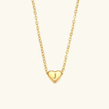 Collar de Oro con Inicial de Corazón