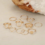 Conjunto 11 Anillos Vintage (Ajustable)
