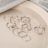 Conjunto 11 Anillos Vintage (Ajustable)