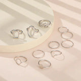 Conjunto 11 Anillos Vintage (Ajustable)