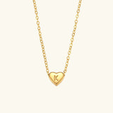 Collar de Oro con Inicial de Corazón