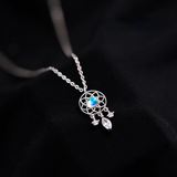 Collar con piedra lunar - Atrapasueños