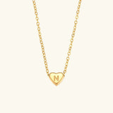 Collar de Oro con Inicial de Corazón