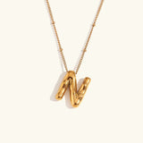 Collar de Oro con Inicial Balloon