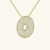 Collar de Diamantes con Inicial en Burbuja