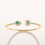 Pulsera Esmeralda Brillante