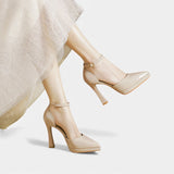 Evette Tacones de Cuero