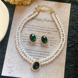 Conjunto de Joyería Esmeralda